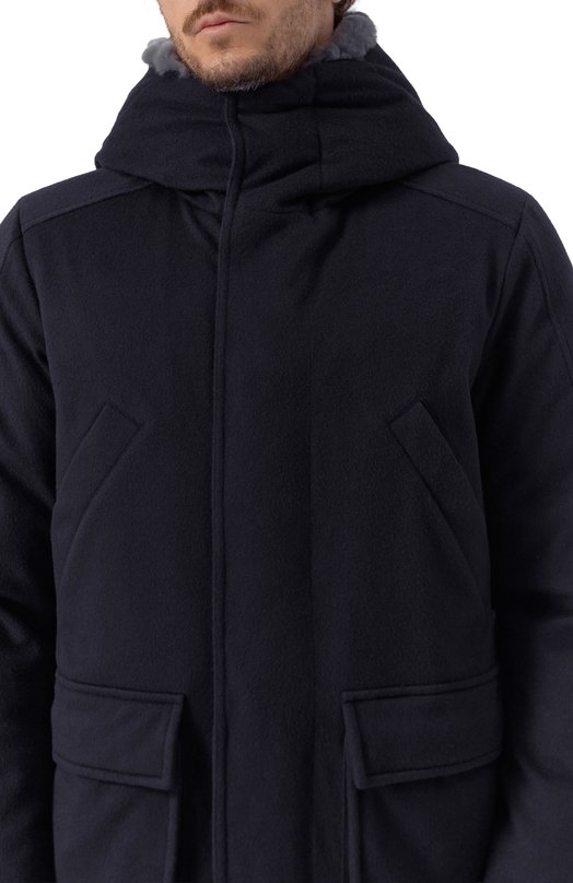 Пуховик из кашемира и шерсти KNT UGK148K0260H02 Синий  UGK148K0260H02 Фото 5