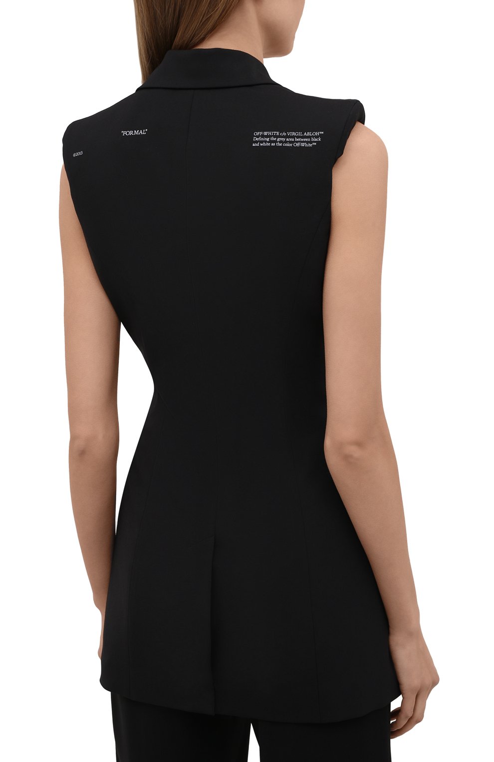 Жилет OFF-WHITE черного цвета по цене 99850 руб., арт. 0WEF070S21FAB002, фото 4 Жилет OFF-WHITE, арт. 0WEF070S21FAB002, фото 4