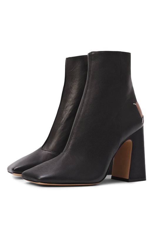 Кожаные ботильоны Maison Margiela S58WU0385/P3753 Чёрный S58WU0385/P3753