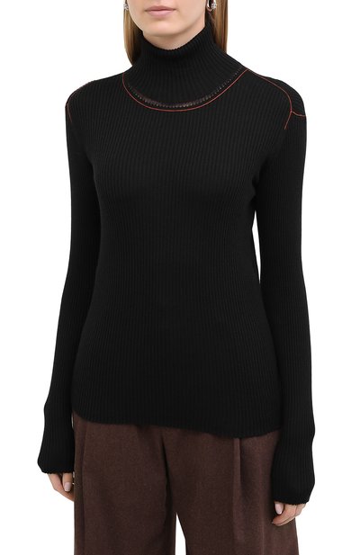 Водолазка из шерсти и шелка CHLOÉ, арт. CHC20WMP10510, фото 3