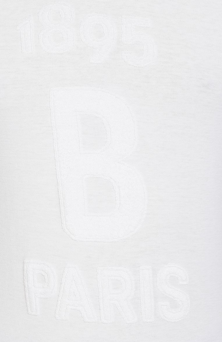 Мужская хлопковая футболка BERLUTI белого цвета, арт. R17JRS39-001 | Фото 5 (Длина (для топов): Стандартные; Материал внешний: Хлопок; Рукава: Короткие; Стили: Кэжуэл; Принт: С принтом; Статус проверки: Проверена категория; Материал сплава: Проставлено; Драгоценные камни: Проставлено; Мужское Кросс-КТ: Футболка-одежда; Кросс-КТ: Джерси)