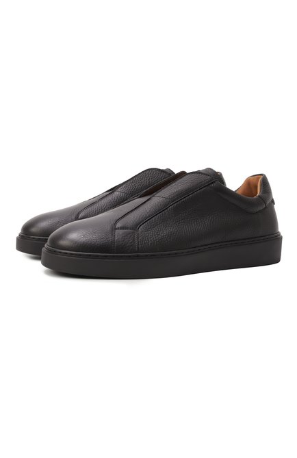 Мужские кожаные кеды MAGNANNI черного цвета, арт. 25569/RUG0 | Фото 1 (Подошва: Массивная; Автоматизация ТО: Проставлено; Материал внешний: Натуральная кожа; Автоматизация состава: Проставлено; Материал внутренний: Натуральная кожа)