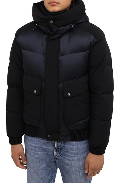 Пуховый бомбер roberto-shk MOORER темно-синего цвета по цене 199500 руб., арт. R0BERT0-SHK/M0UB0100091-TEPA206, фото 3 Пуховый бомбер roberto-shk MOORER, арт. R0BERT0-SHK/M0UB0100091-TEPA206, фото 3