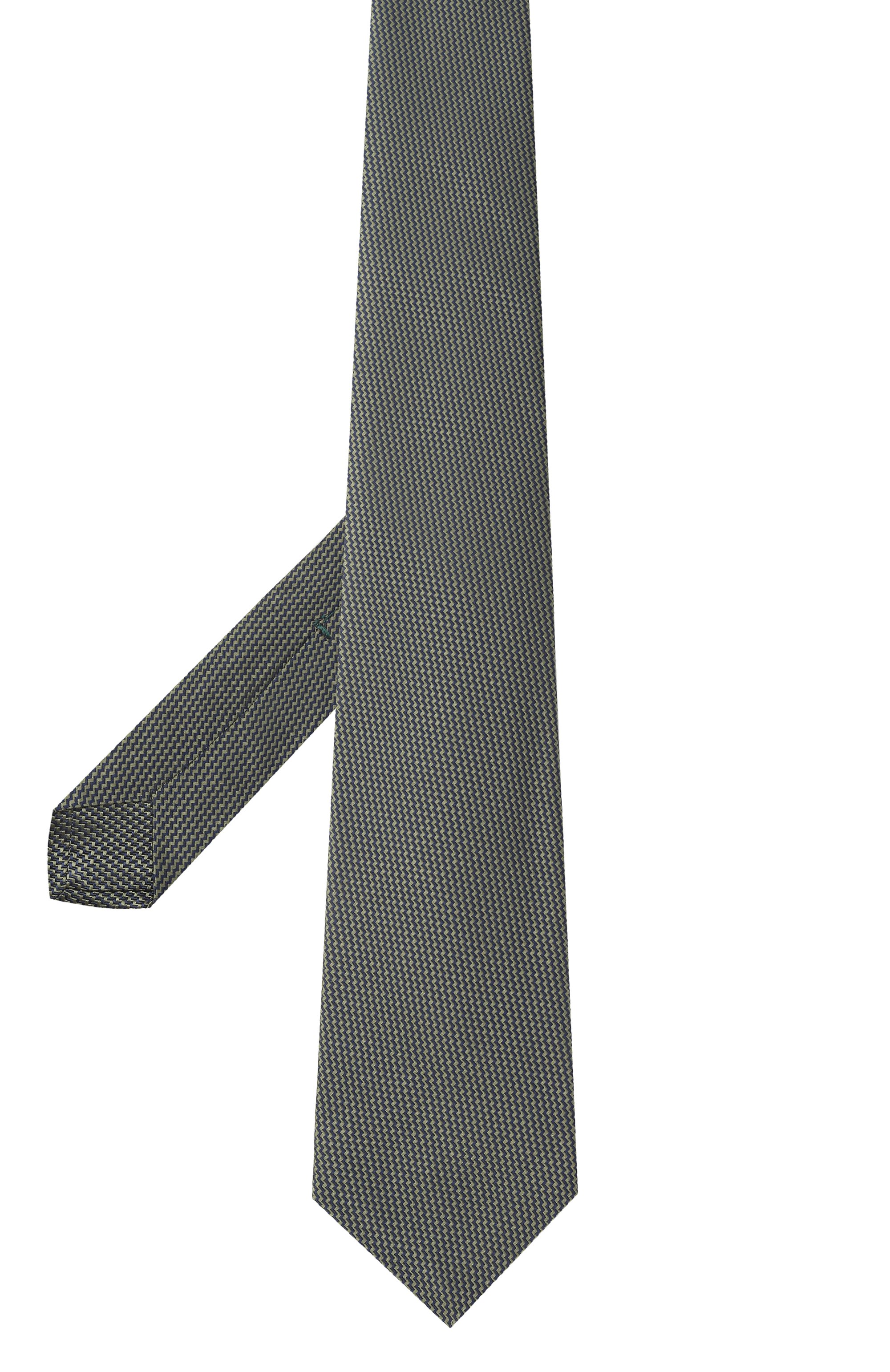 Галстук из шелка и хлопка KITON, арт. UCRVKLC03L2104, фото 3