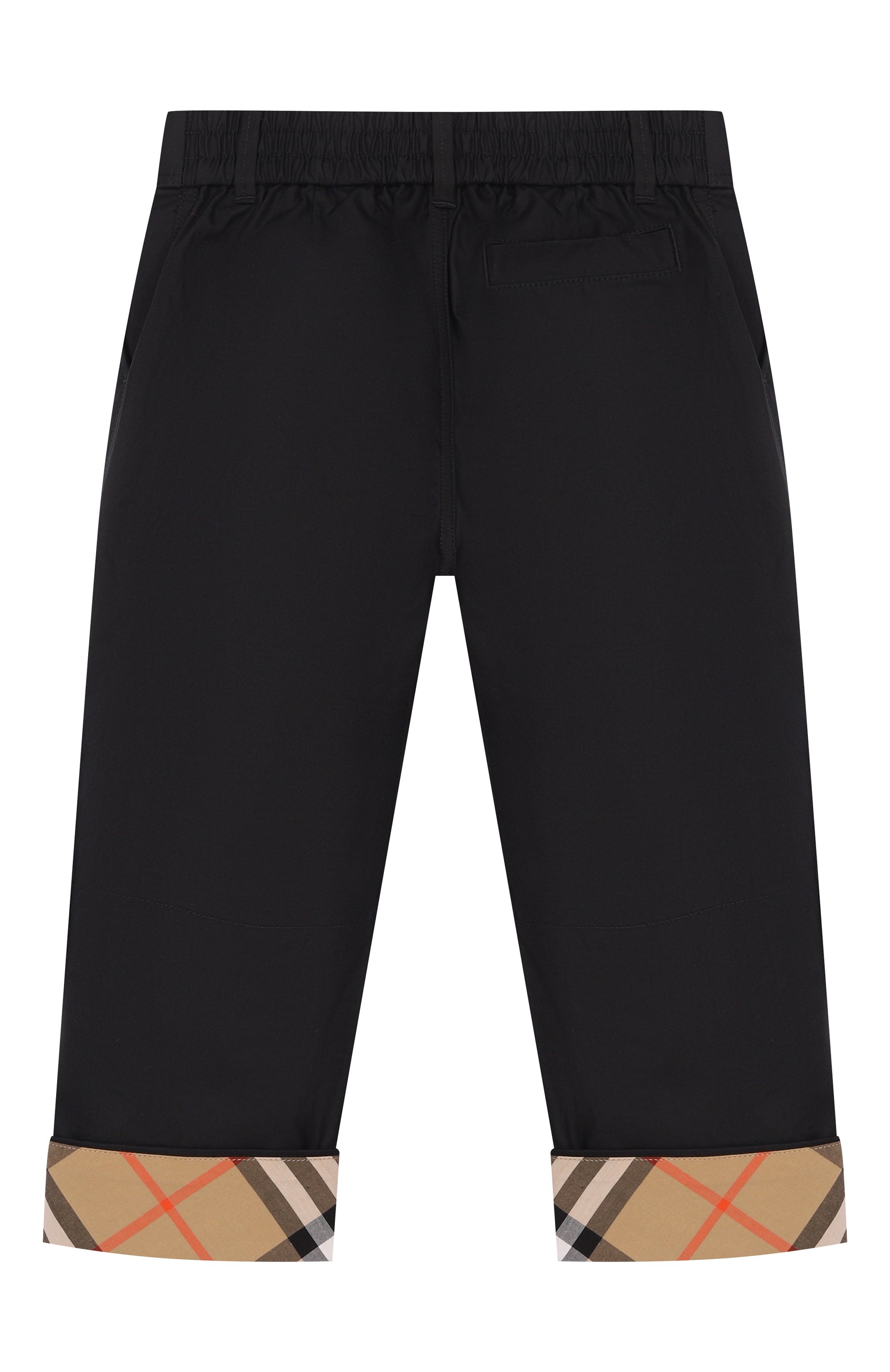 Хлопковые брюки BURBERRY черного цвета по цене 29950 руб., арт. 8117171, фото 2 Хлопковые брюки BURBERRY, арт. 8117171, фото 2