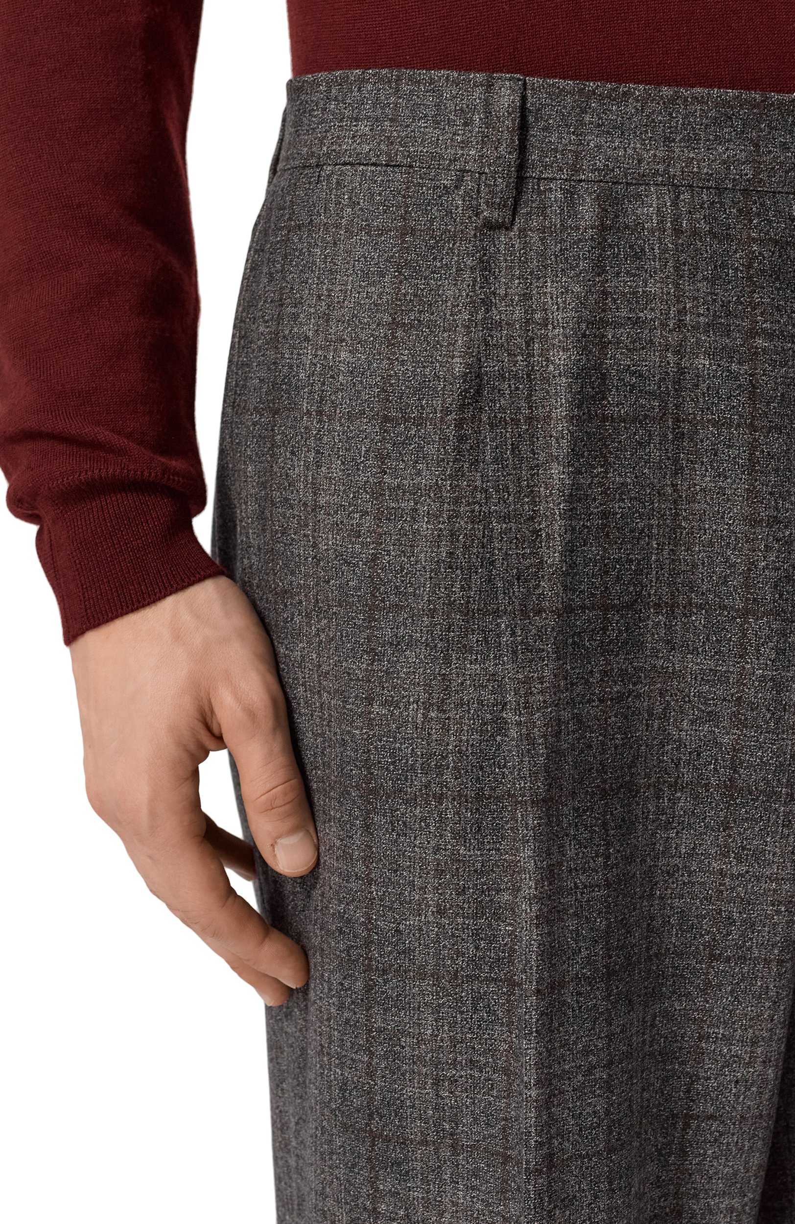Шерстяные брюки CORNELIANI темно-серого цвета по цене 65250 руб., арт. 284H39/2A17362, фото 5 Шерстяные брюки CORNELIANI, арт. 284H39/2A17362, фото 5
