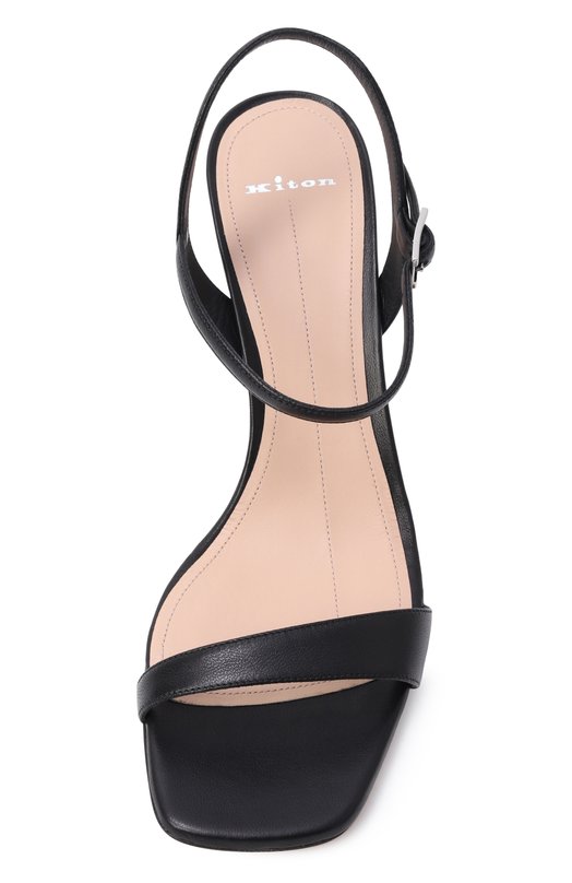 Кожаные босоножки Kiton D61838BK0524F10 Чёрный  D61838BK0524F10 Фото 6