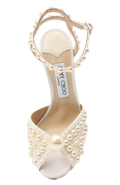 Текстильные босоножки sacora 100 JIMMY CHOO, арт. SAC0RA 100/W0Z, фото 5