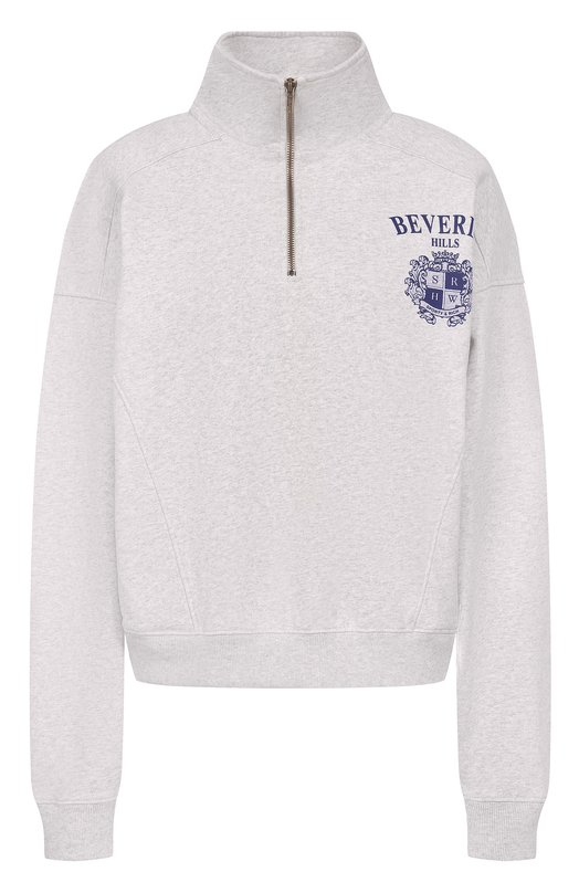 Хлопковый свитшот Sporty and Rich ST08164256GY03 Серый ST08164256GY03