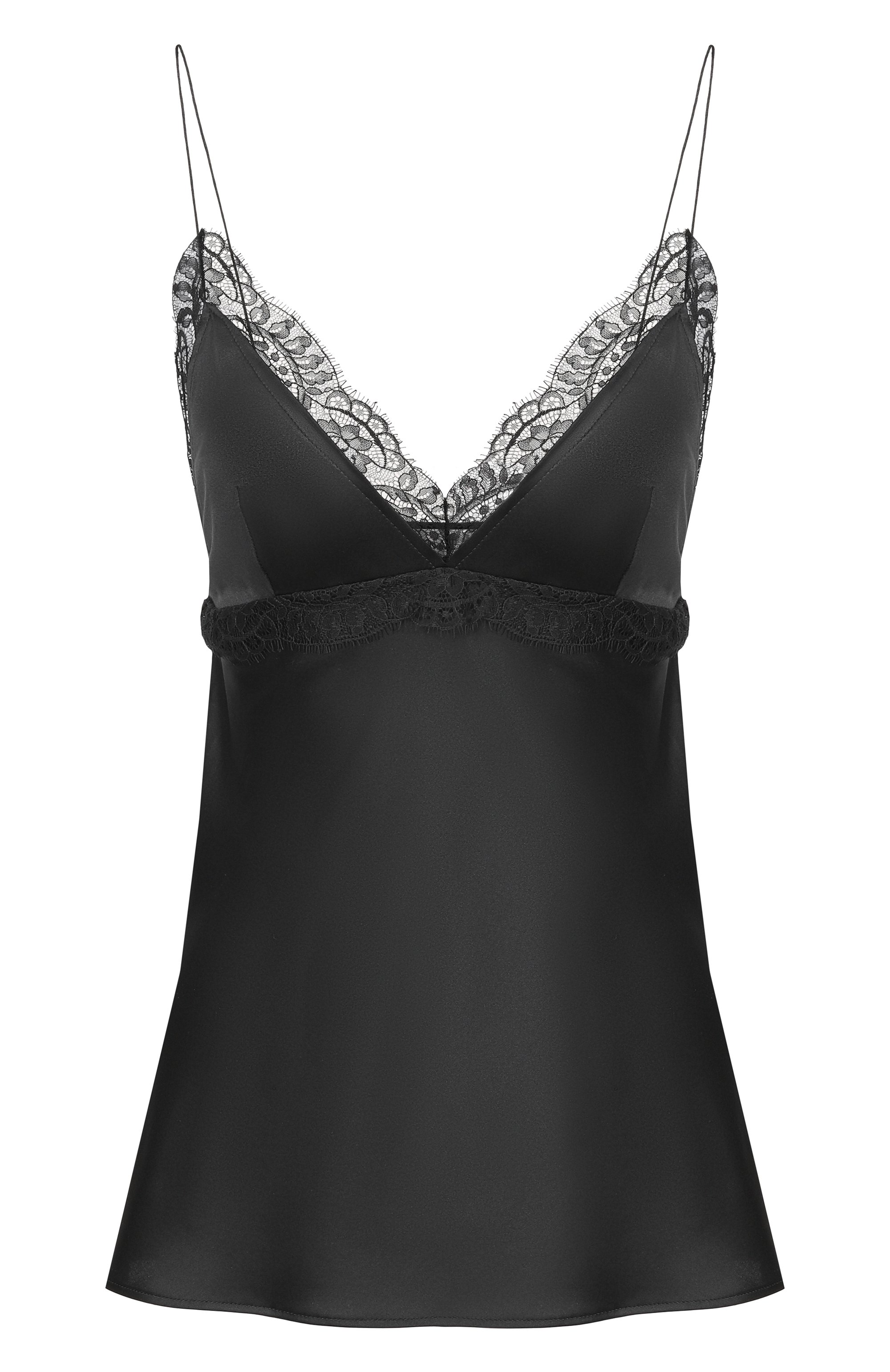 Атласный топ NINA RICCI черного цвета по цене 59950 руб., арт. 26PCT0036/SE1415, фото 1 Атласный топ NINA RICCI, арт. 26PCT0036/SE1415, фото 1