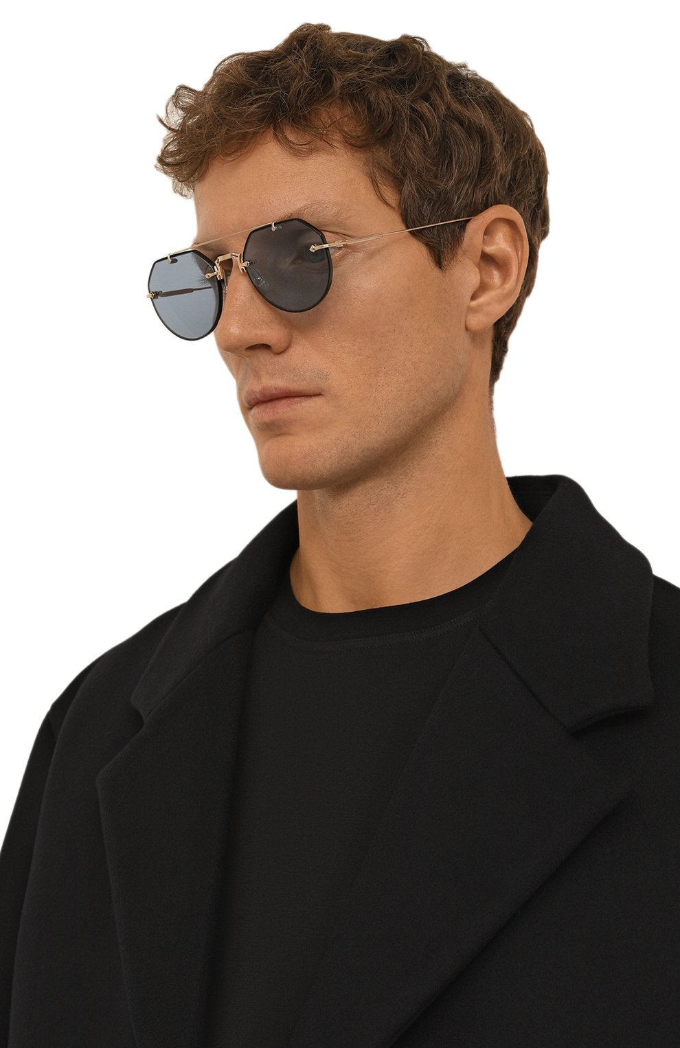 Солнцезащитные очки MATSUDA голубого цвета по цене 59000 руб., арт. M3121 BLK-BG, фото 2 Солнцезащитные очки MATSUDA, арт. M3121 BLK-BG, фото 2