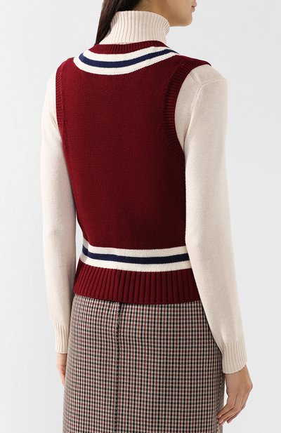 Жилет из смеси шерсти и кашемира BURBERRY, арт. 8004792, фото 4