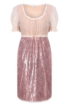 Платье с отделкой пайетками MIU MIU, арт. MF3398-1UER-F0A48, фото 1