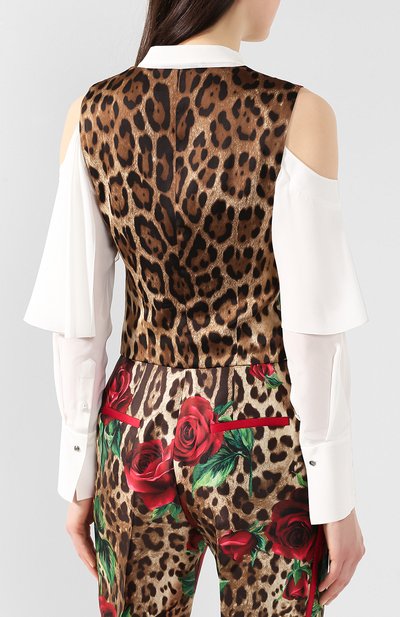 Жилет DOLCE & GABBANA разноцветного цвета по цене 106500 руб., арт. F79H5T/HS1Z2, фото 4 Жилет DOLCE & GABBANA, арт. F79H5T/HS1Z2, фото 4