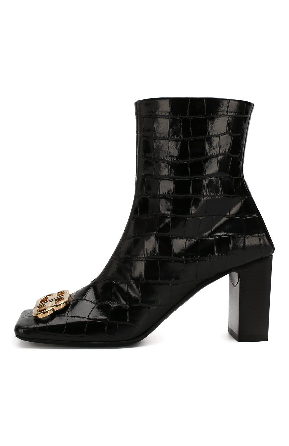 Кожаные ботильоны double square bb BALENCIAGA, арт. 591099/WA9D1, фото 3
