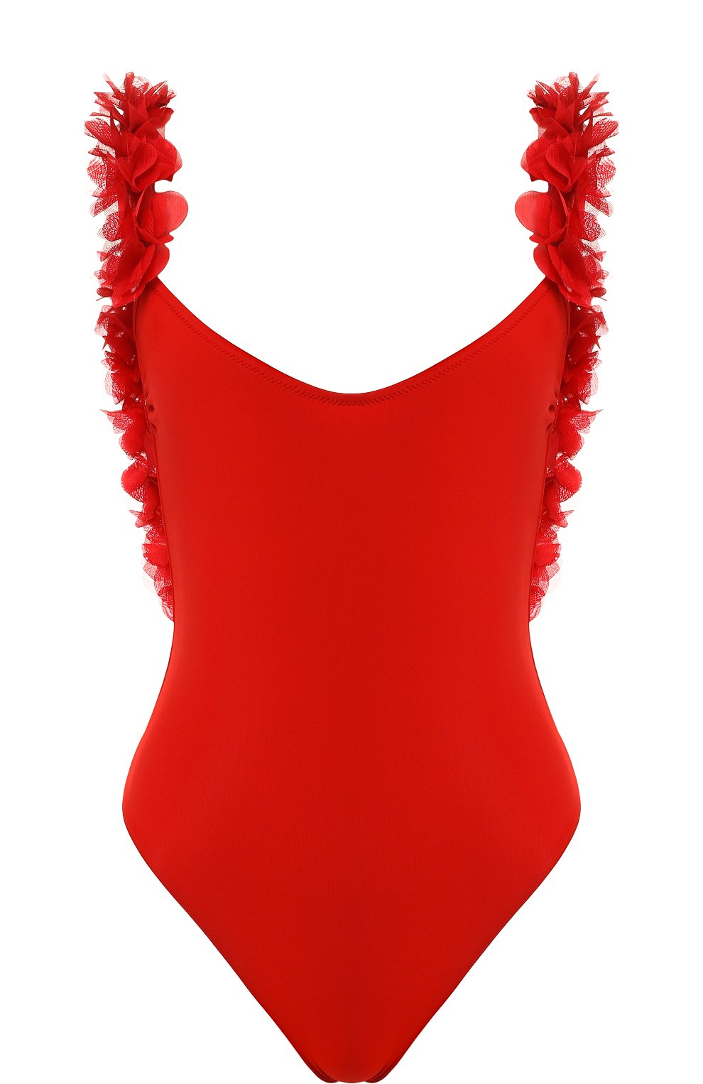 Слитный купальник с открытой спиной и цветочной отделкой LA REVECHE, арт. AMIRA R0SS0, фото 1