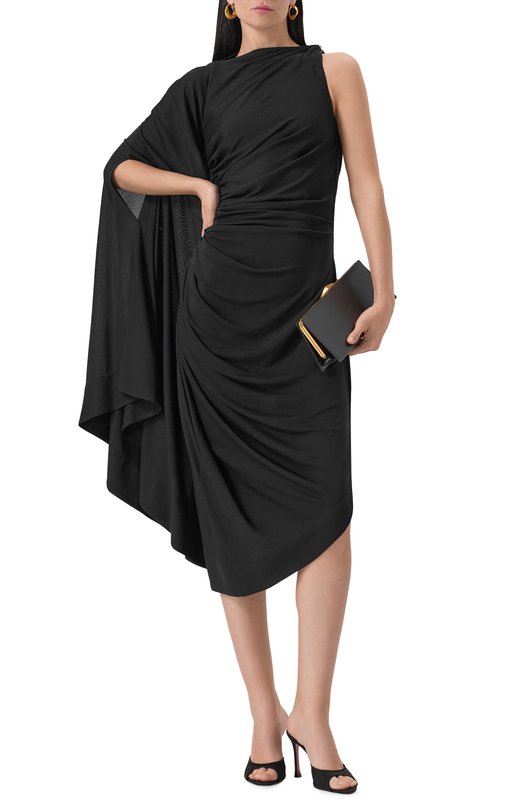 Платье из вискозы Bottega Veneta 819930/V4N20 Чёрный  819930/V4N20 Фото 2