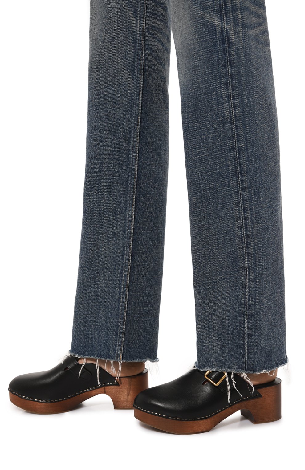 Кожаные сабо GOLDEN GOOSE DELUXE BRAND, арт. GWF00689.F005501, фото 3