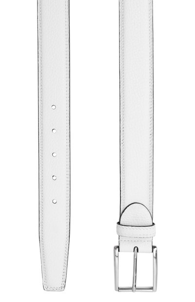 Кожаный ремень BARRETT белого цвета по цене 33100 руб., арт. 20B577.31/CERV0, фото 3 Кожаный ремень BARRETT, арт. 20B577.31/CERV0, фото 3