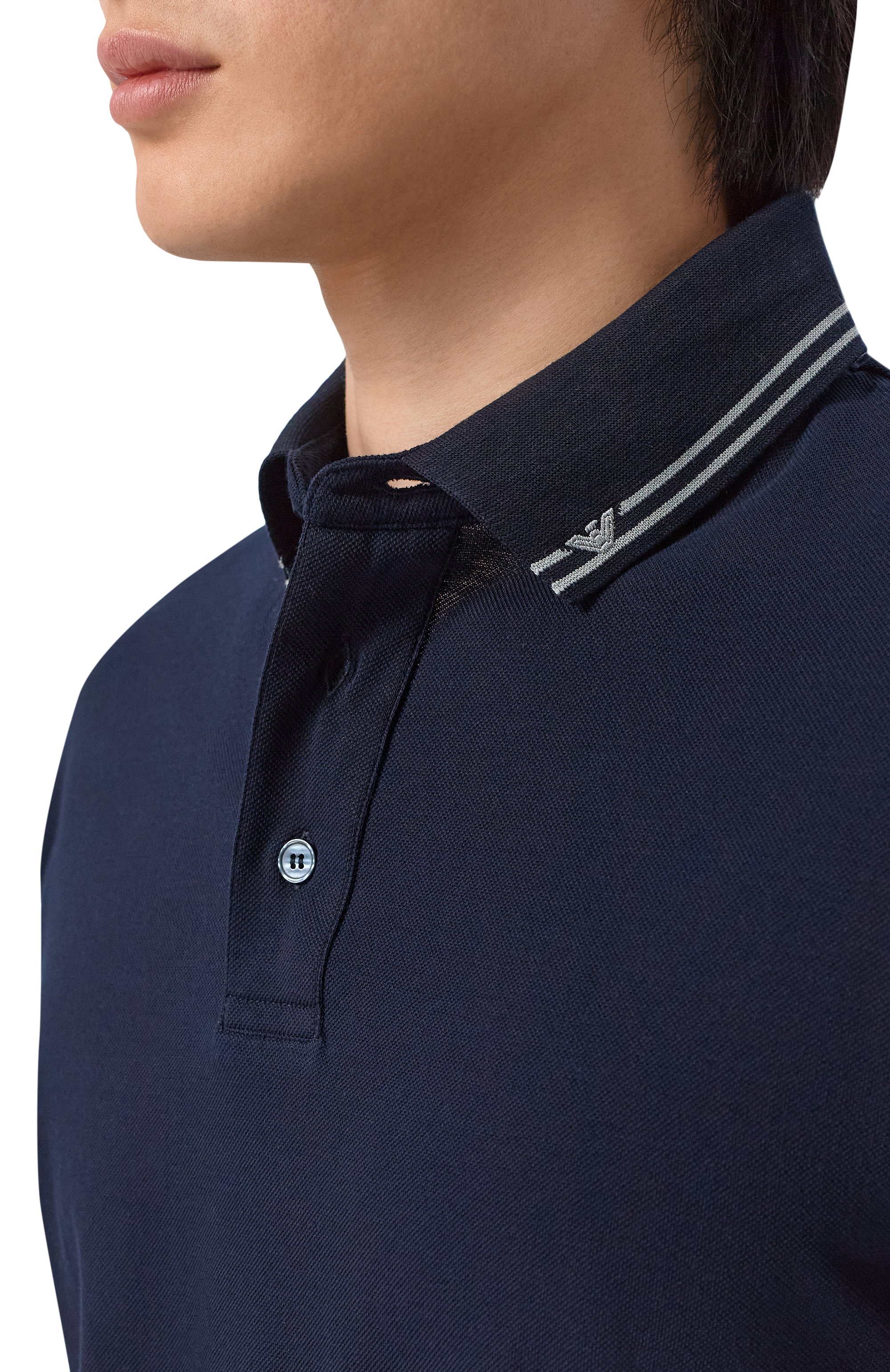 Хлопковое поло EMPORIO ARMANI, арт. EM005842/AF12955, фото 5