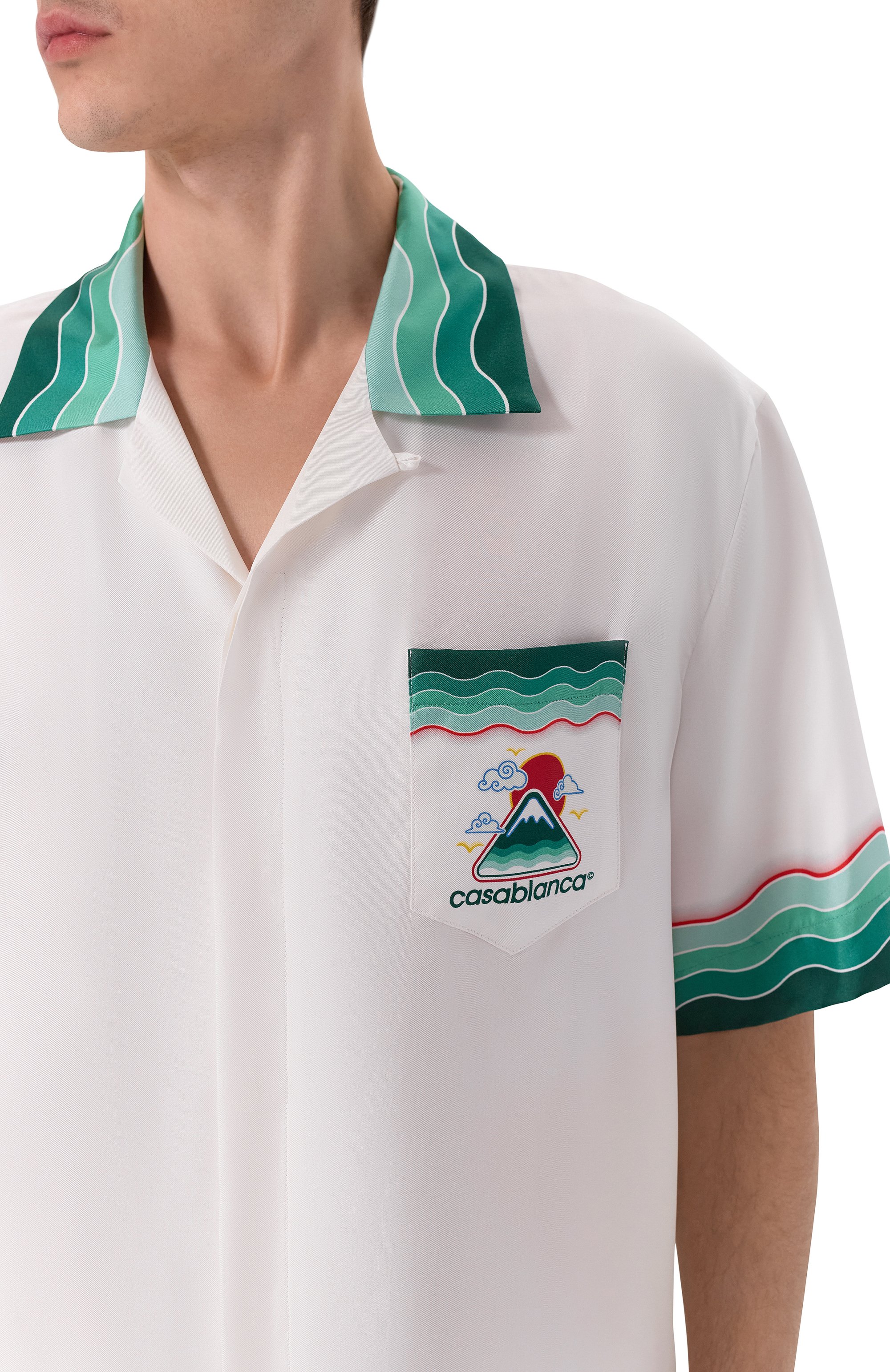 Шелковая рубашка CASABLANCA, арт. MPF25-SH-003-05, фото 5