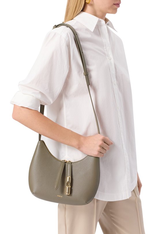 Сумка Furla Goccia small Furla WB01500/BX3353 Хаки  WB01500/BX3353 Фото 2