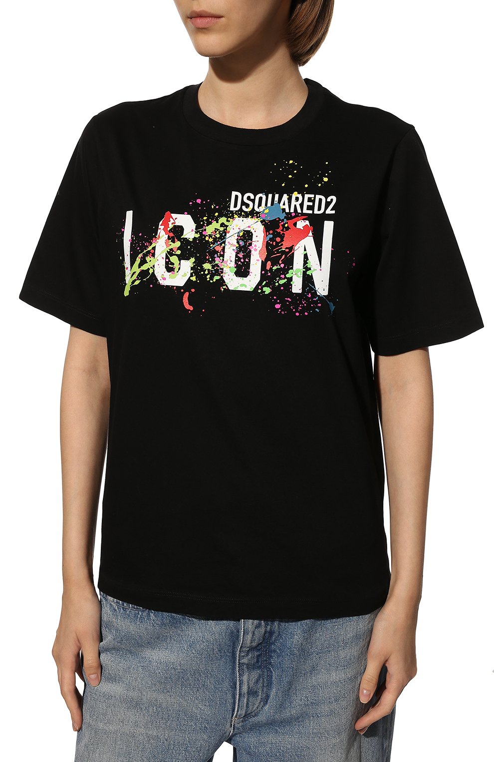Хлопковая футболка DSQUARED2, арт. S80GC0040/S23009, фото 3