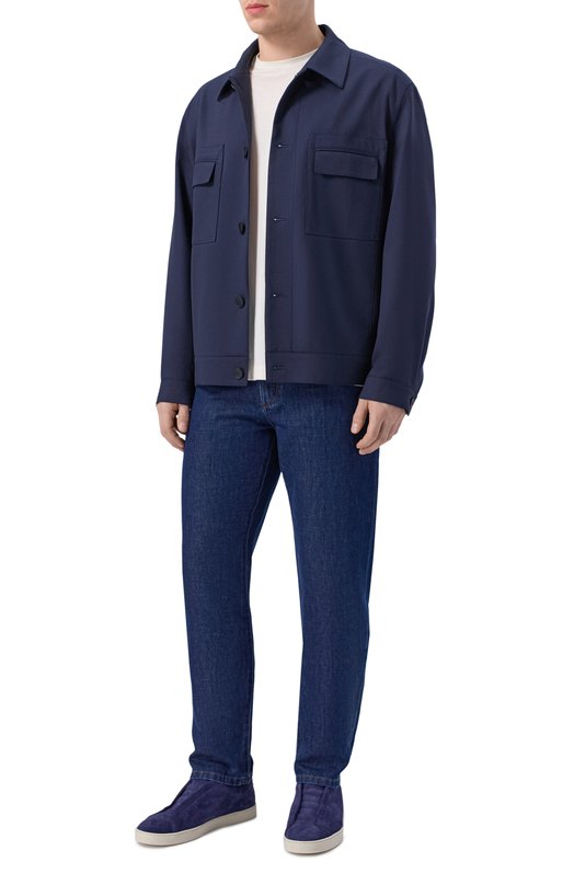 Замшевые кеды Blu Barrett CLI0-13506.17/0TTERPR00F REV Синий  CLI0-13506.17/0TTERPR00F REV Фото 2