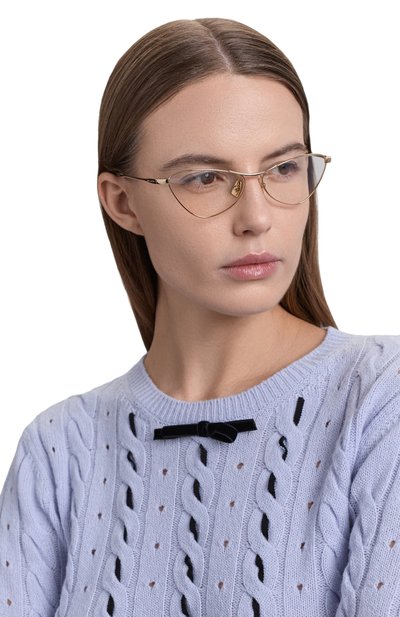 Оправа SAINT LAURENT золотого цвета по цене 37700 руб., арт. SL 830 0PT 002, фото 2 Оправа SAINT LAURENT, арт. SL 830 0PT 002, фото 2