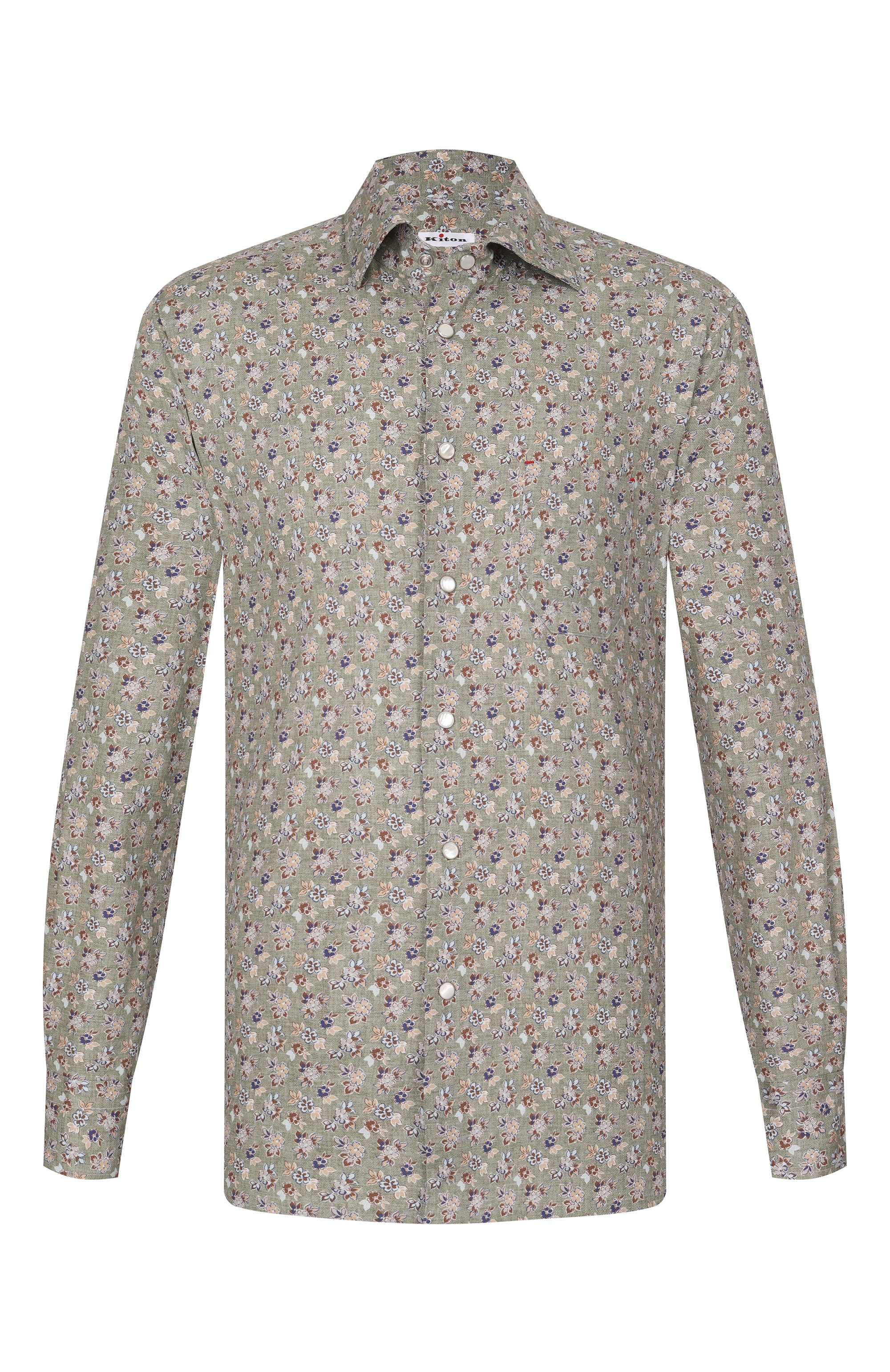 Хлопковая рубашка KITON, арт. UMCNERCH0927606, фото 1