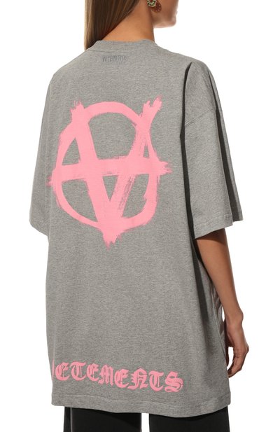 Хлопковая футболка VETEMENTS, арт. UE52TR290G 1602/W, фото 4
