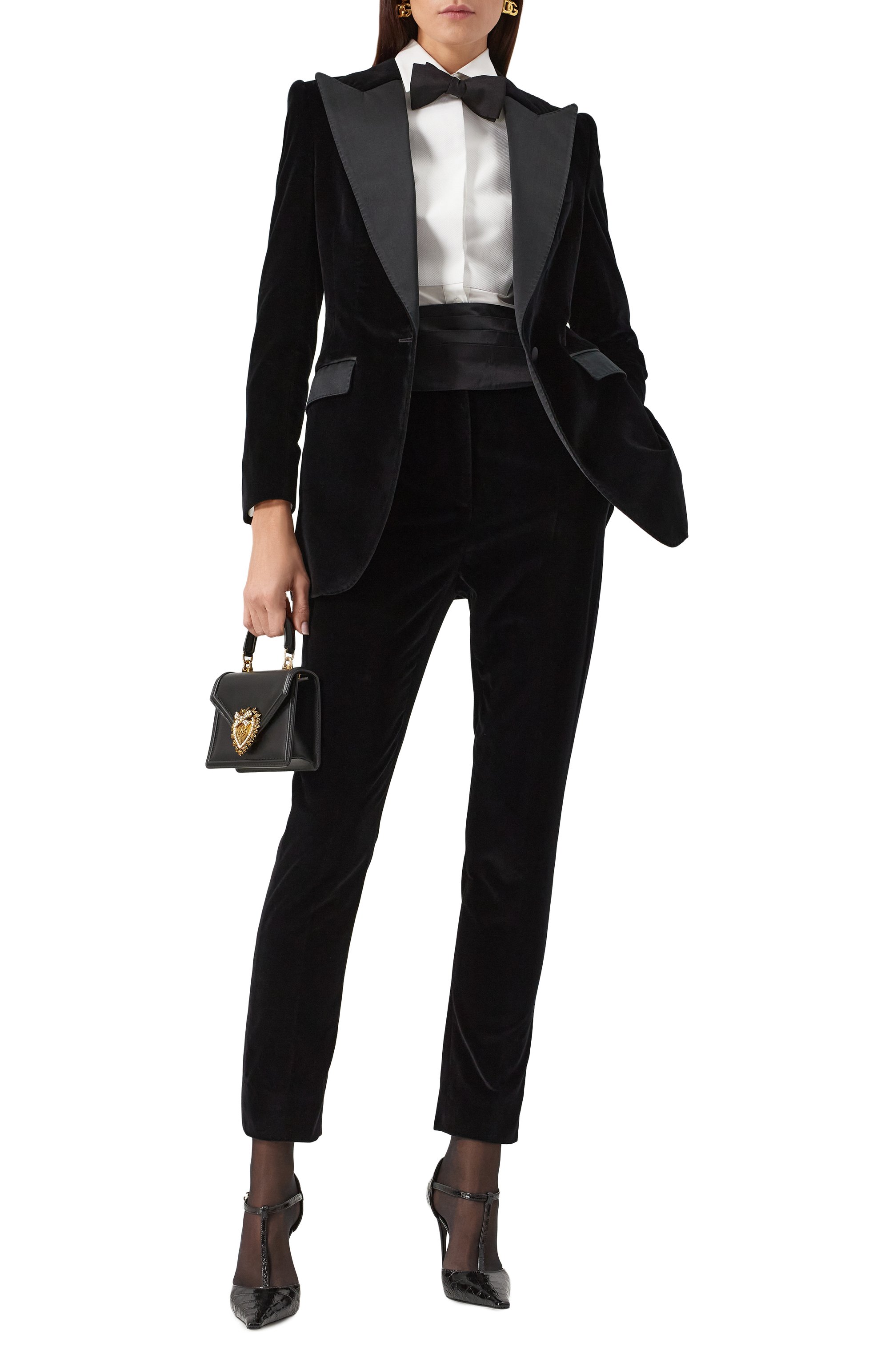 Бархатные брюки DOLCE & GABBANA, арт. FTC71T/FUVG7, фото 2