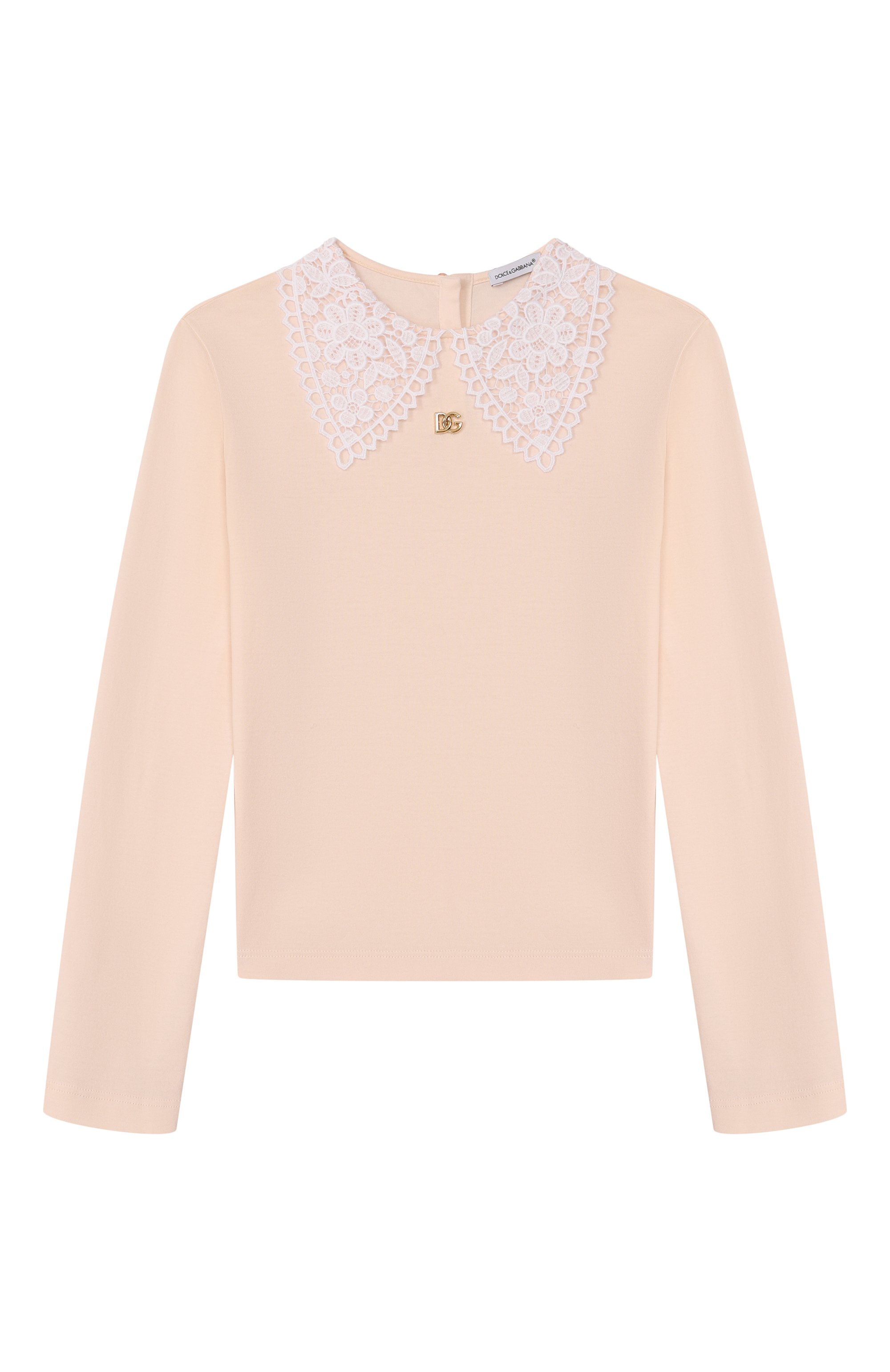 Хлопковый лонгслив DOLCE & GABBANA розового цвета по цене 45400 руб., арт. L5JTMT/G7PKB/8-12+, фото 1 Хлопковый лонгслив DOLCE & GABBANA, арт. L5JTMT/G7PKB/8-12+, фото 1