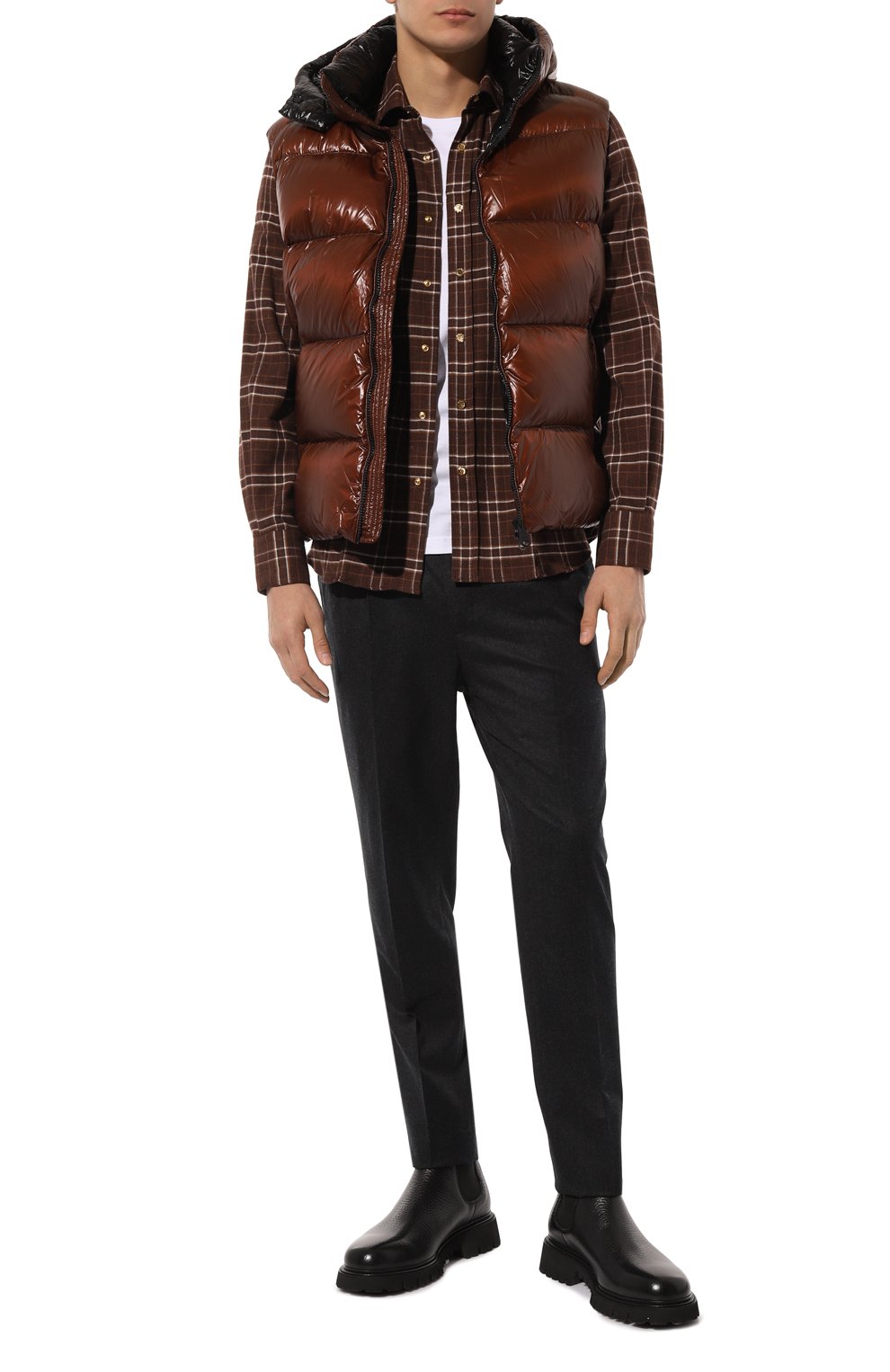 Хлопковая рубашка STEFANO RICCI коричневого цвета по цене 108000 руб., арт. MC007067/TB2602, фото 2 Хлопковая рубашка STEFANO RICCI, арт. MC007067/TB2602, фото 2