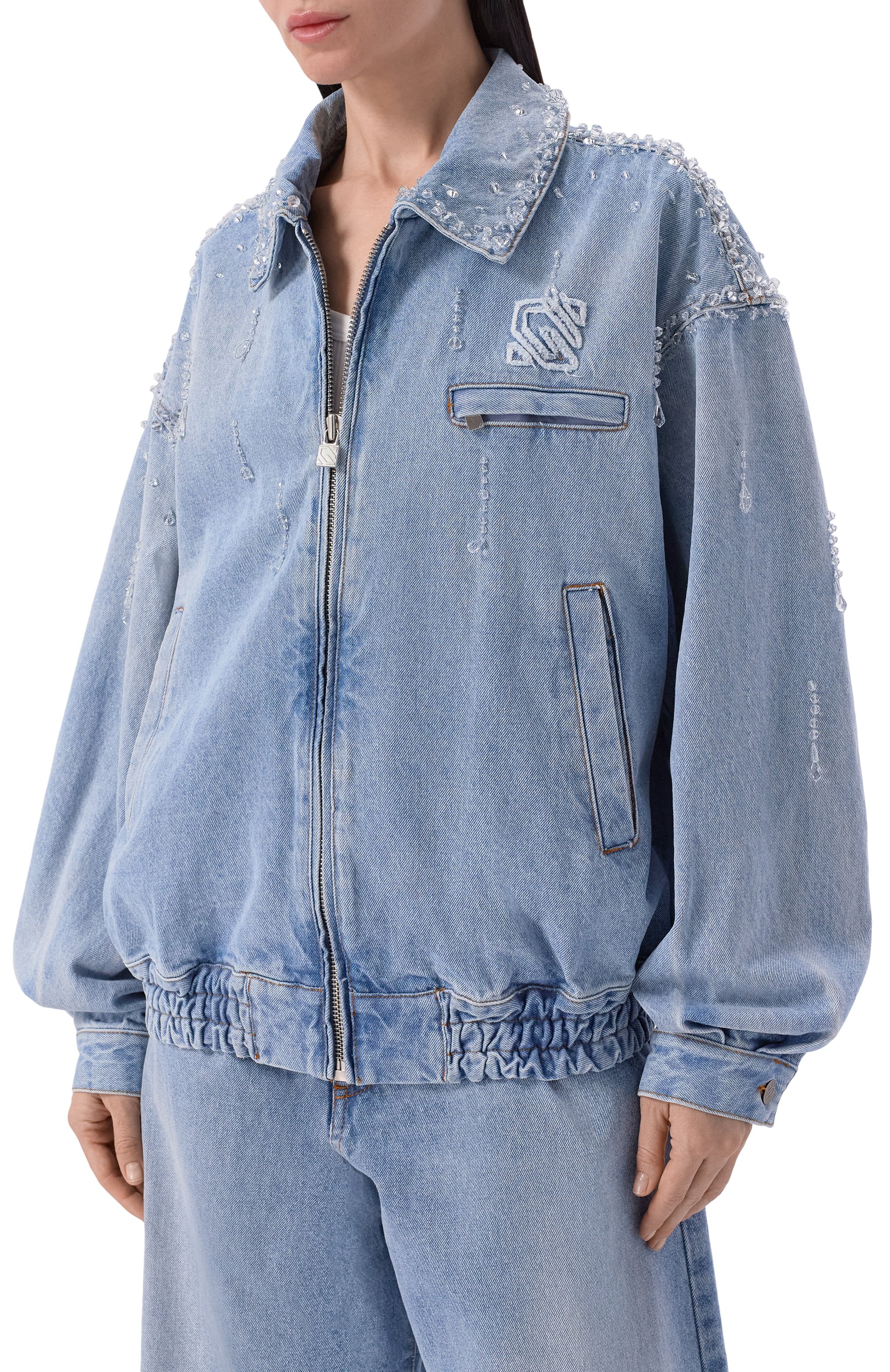 Джинсовая куртка GIUSEPPE DI MORABITO, арт. 06PSDNB096R 16407, фото 3