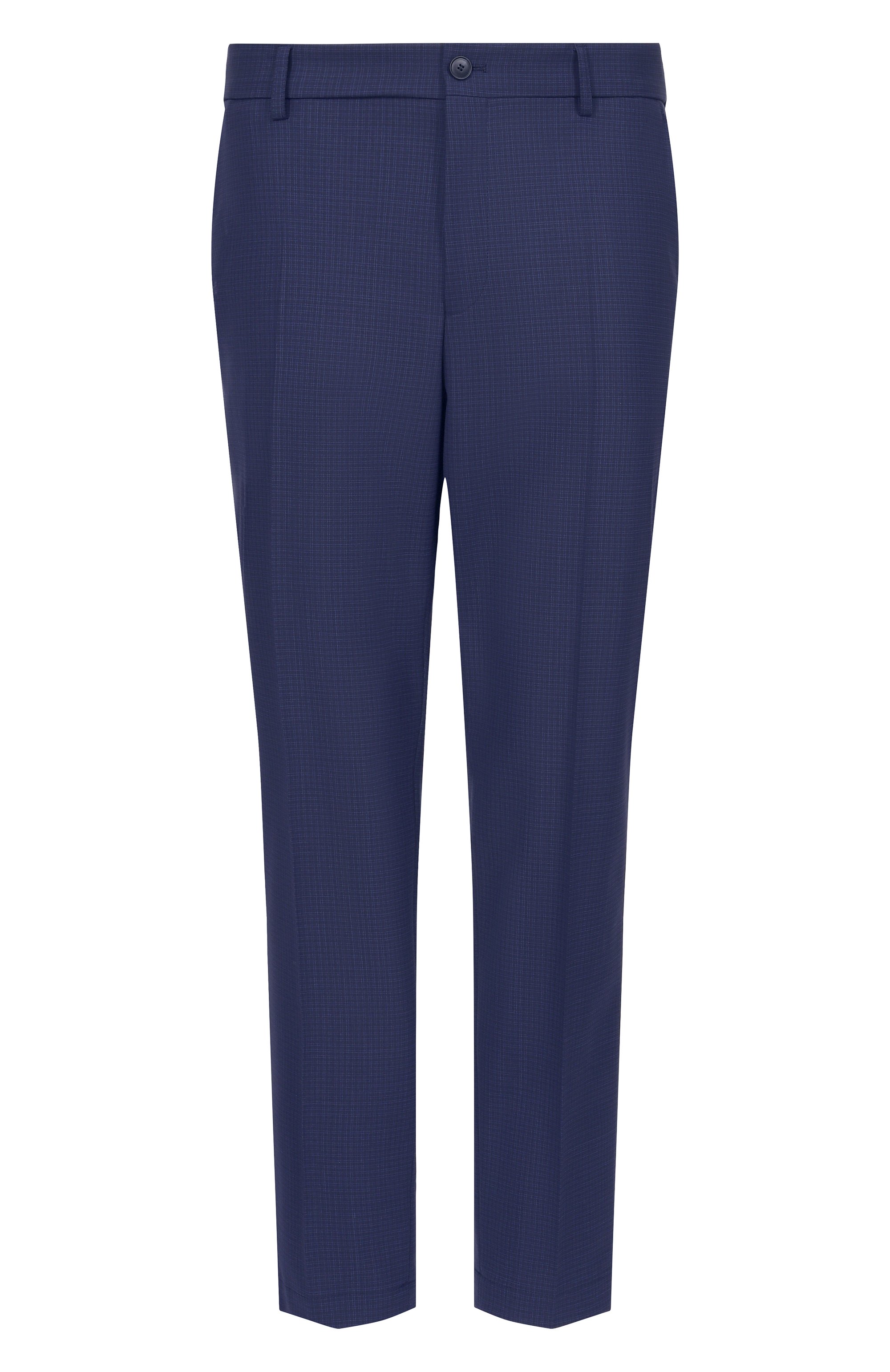 Брюки BOSS темно-синего цвета по цене 29950 руб., арт. 50556765, фото 1 Брюки BOSS, арт. 50556765, фото 1