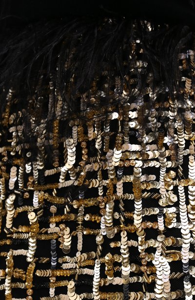 Платье с отделкой перьями ZUHAIR MURAD, арт. DRF21003/EMGT001, фото 5