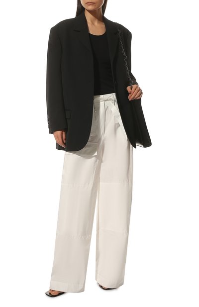 Брюки DRIES VAN NOTEN белого цвета по цене 59900 руб., арт. 221-010902-4027, фото 2 Брюки DRIES VAN NOTEN, арт. 221-010902-4027, фото 2