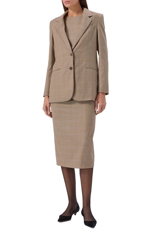 Шерстяное платье OLOLOL OLD341B/2586.PP102 Бежевый  OLD341B/2586.PP102 Фото 2