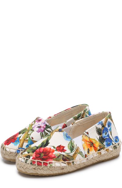 Текстильные эспадрильи с принтом DOLCE & GABBANA, арт. D00106/A4295/24-28, фото 1