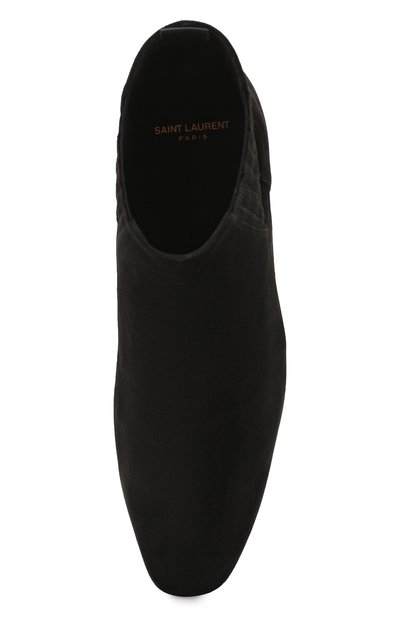 Замшевые сапоги SAINT LAURENT, арт. 605541/0LI00, фото 5