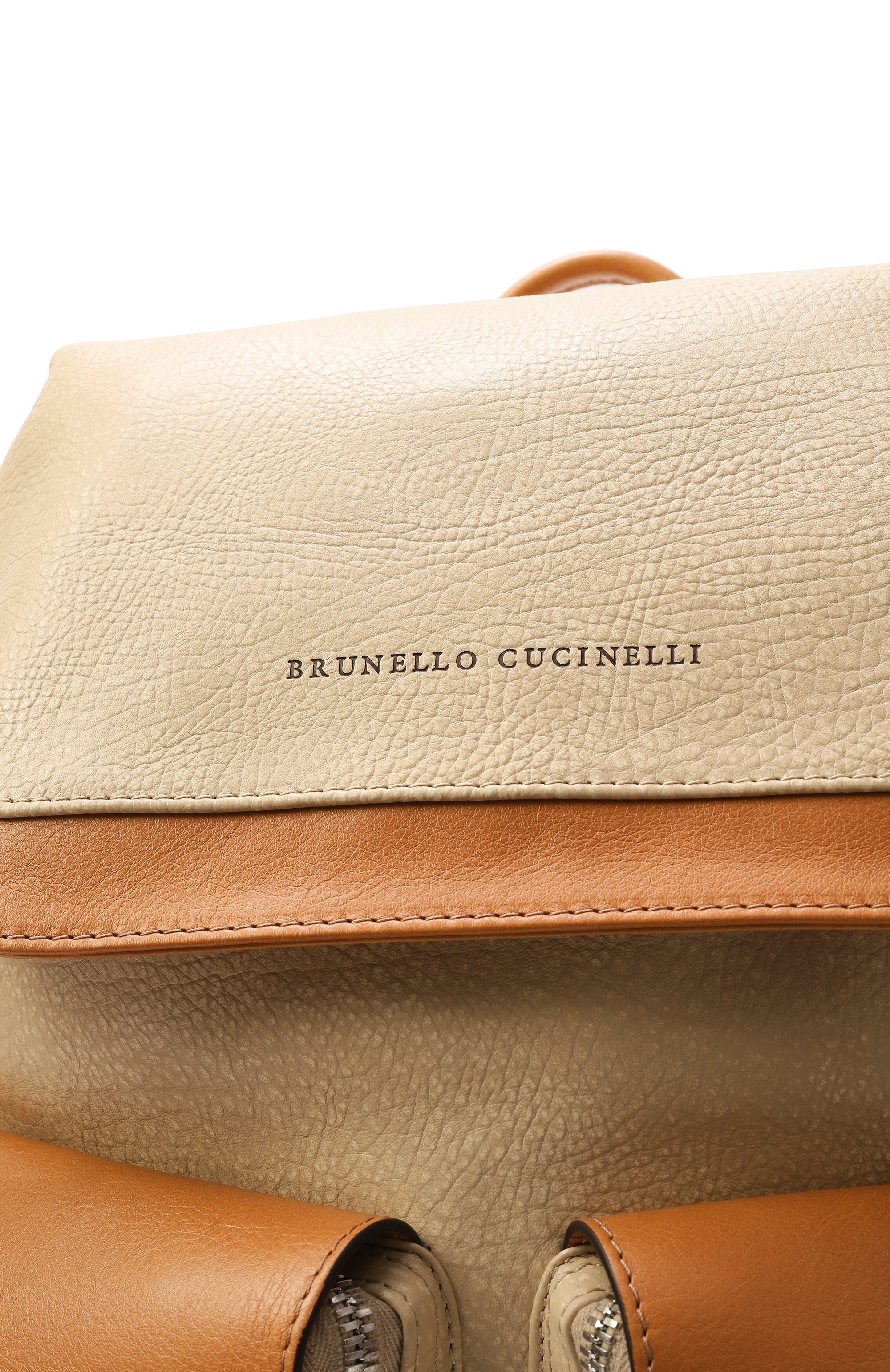 Рюкзак BRUNELLO CUCINELLI бежевого цвета по цене 599500 руб., арт. MBIVBU325, фото 3 Рюкзак BRUNELLO CUCINELLI, арт. MBIVBU325, фото 3