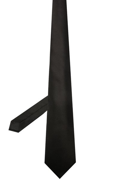 Шелковый галстук LANVIN черного цвета по цене 12600 руб., арт. 2242/TIE, фото 2 Шелковый галстук LANVIN, арт. 2242/TIE, фото 2