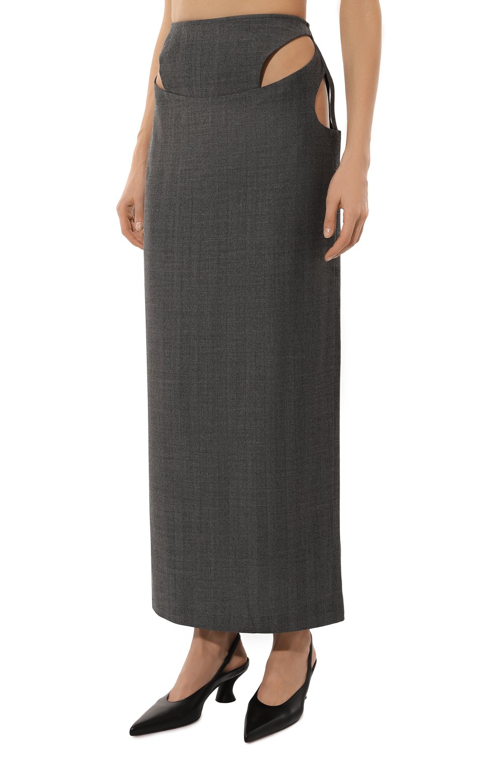 Юбка RED SEPTEMBER серого цвета по цене 21000 руб., арт. 924.02.SKT01.05, фото 3 Юбка RED SEPTEMBER, арт. 924.02.SKT01.05, фото 3