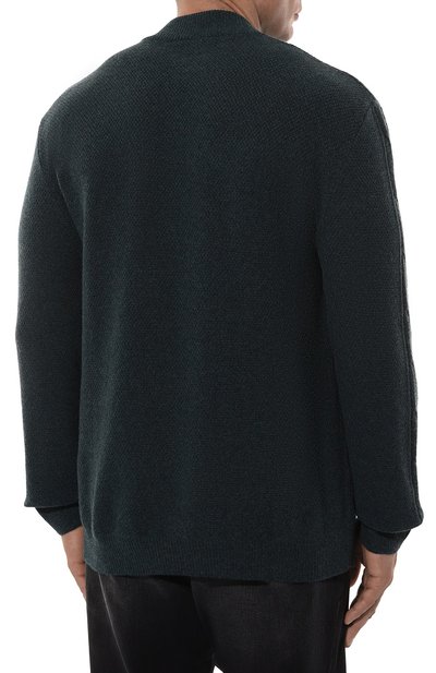 Свитер из шерсти и кашемира ZILLI темно-зеленого цвета по цене 148000 руб., арт. KZMN01M0223VCAB00/62, фото 4 Свитер из шерсти и кашемира ZILLI, арт. KZMN01M0223VCAB00/62, фото 4