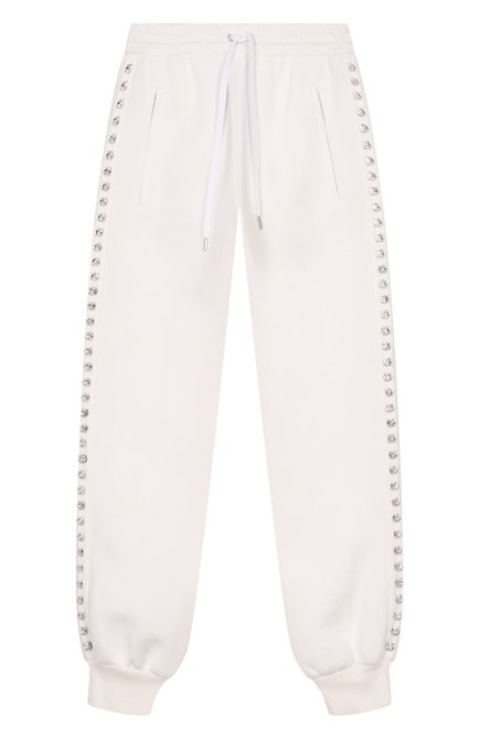 Женские джоггеры с отделкой стразами MIU MIU, арт. MJP181-1RX9-F0009