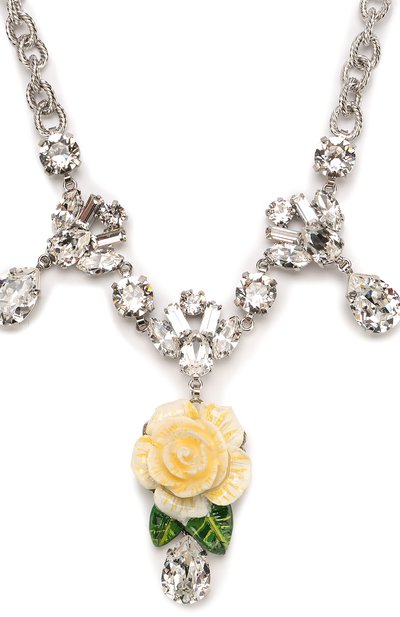 Колье с подвеской в виде цветка и кристаллами swarovski DOLCE & GABBANA, арт. WNK6R7/W1111, фото 2