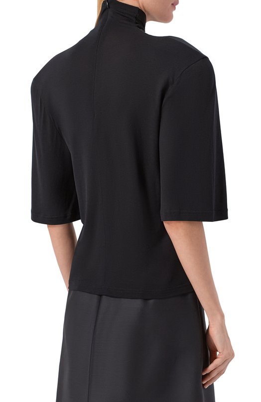 Топ из вискозы и шелка Jacquemus 25HTSW00530AJ0/0234 Чёрный  25HTSW00530AJ0/0234 Фото 4