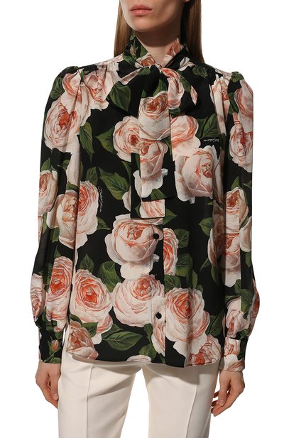 Шелковая блузка DOLCE & GABBANA, арт. F5J57T/HS10J/0UTLET AW22-23, фото 3