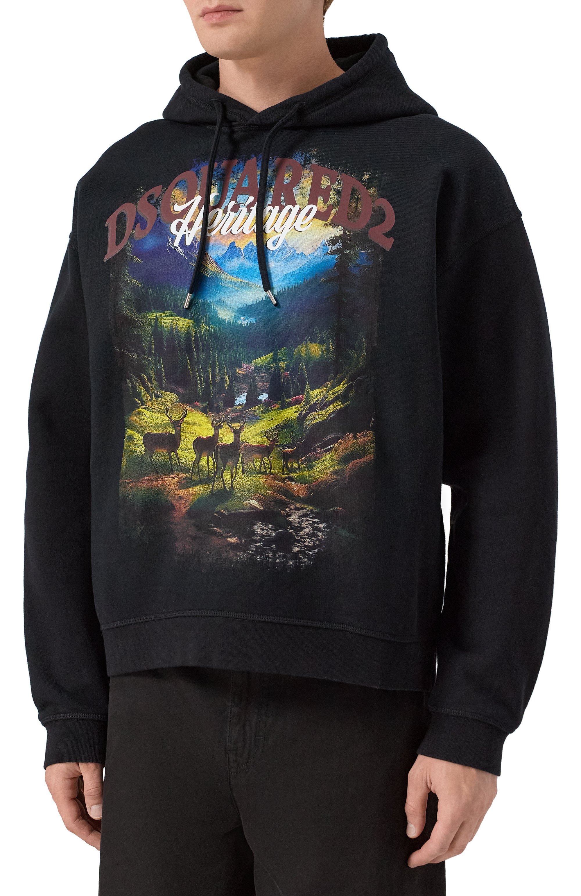 Хлопковое худи DSQUARED2, арт. S74GU0899/S25516, фото 3